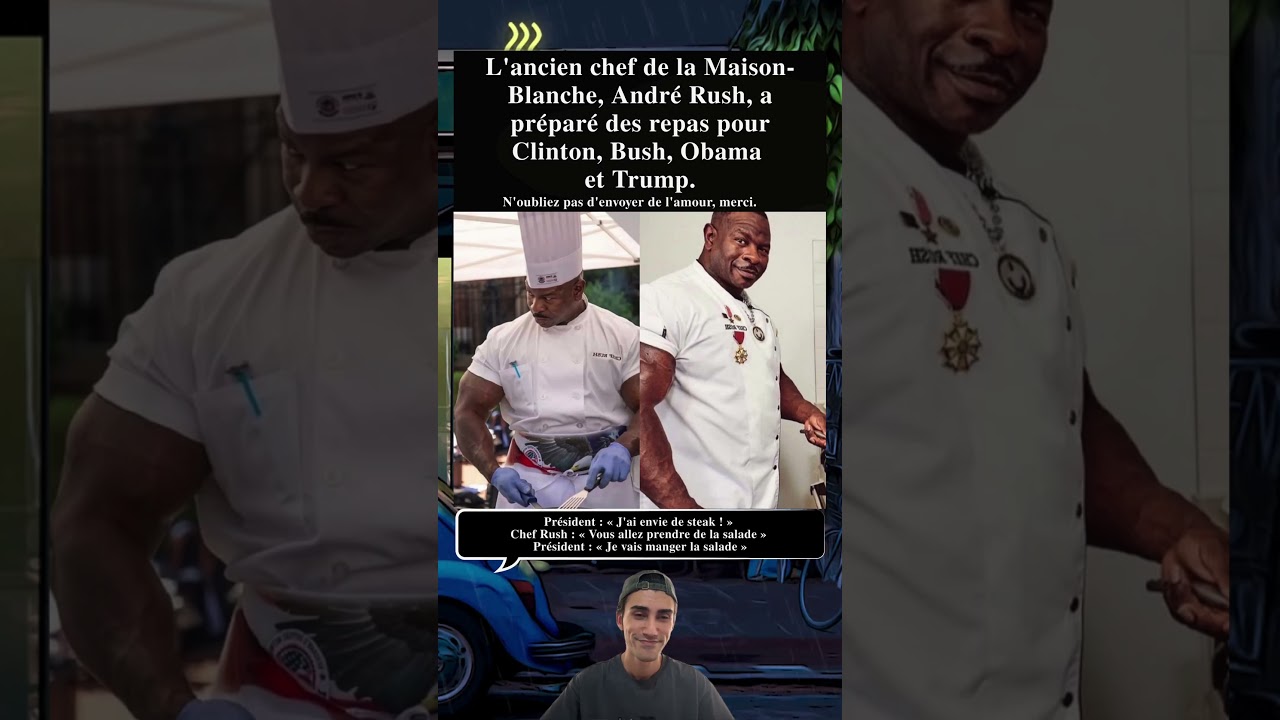 L Ancien Chef De La Maison Blanche Andre Rush A Cuisiné Pour Clinton Bush Obama Et Trump