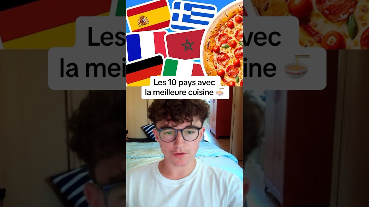 Les 10 pays avec la meilleure cuisine 🍜  #cuisine #gastronomie #pays #classement