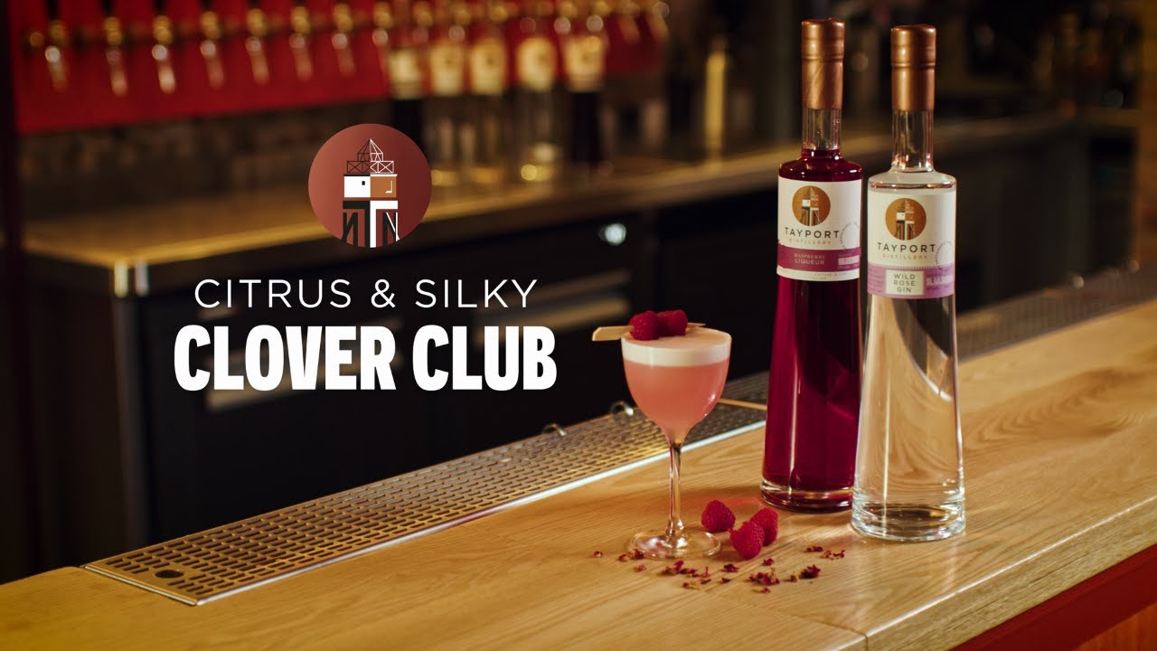 Clover Club Cocktail | Raspberry Liqueur + Wild Rose Gin