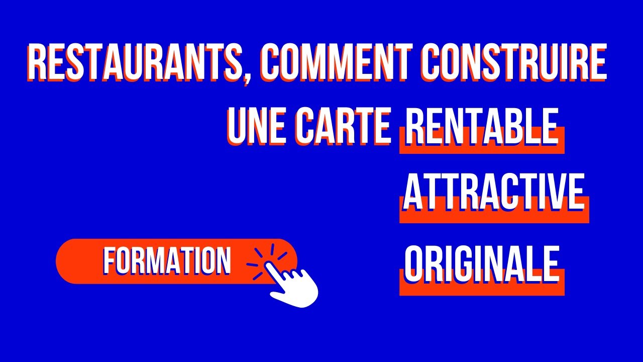 Menu engineering, qu'est ce que c'est ?