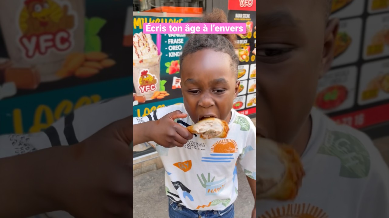 Mael mange le poulet magic