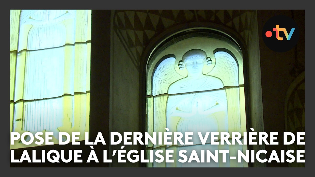 La dernière verrière restaurée de René Lalique de retour à l'église Saint-Nicaise