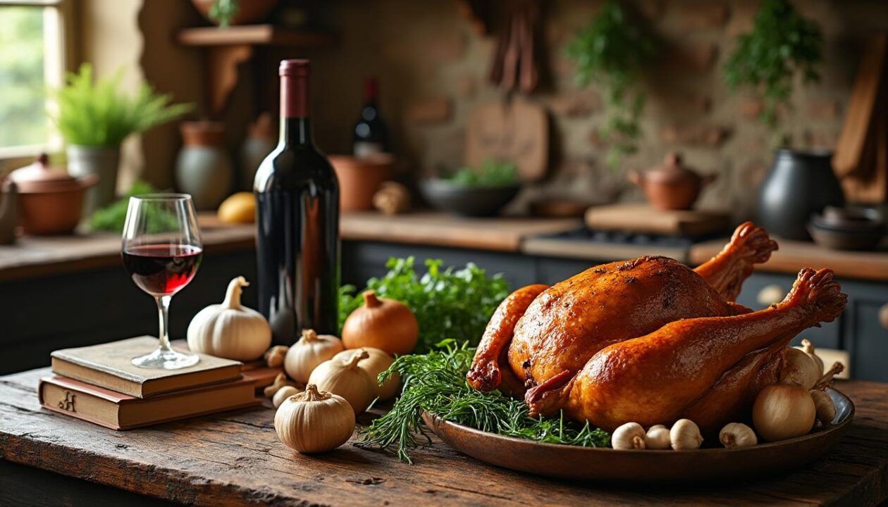 découvrez l'histoire et l'origine du coq au vin, un plat emblématique de la gastronomie française alliant tradition et saveurs authentiques.