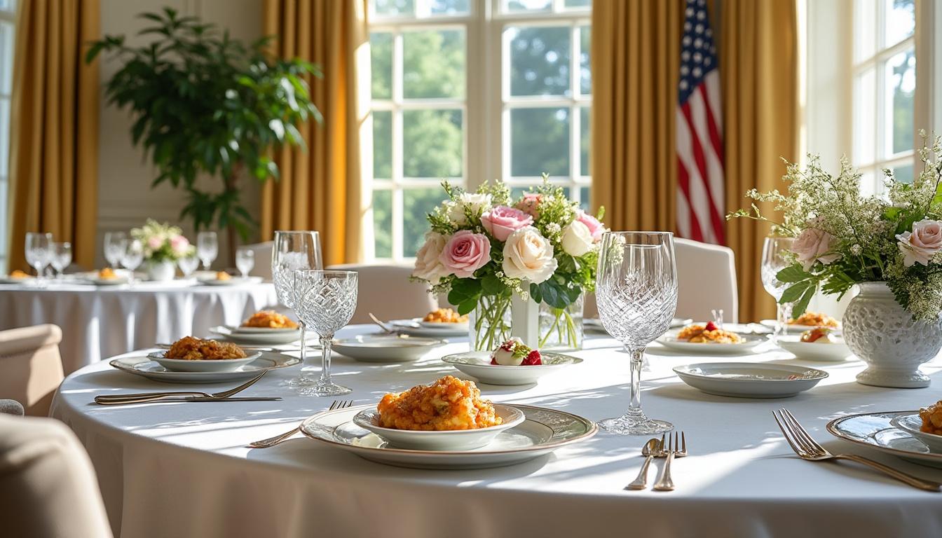 découvrez l'histoire savoureuse de la table française à la maison-blanche, un voyage culinaire qui célèbre l'art de la gastronomie française au cœur de l'amérique.