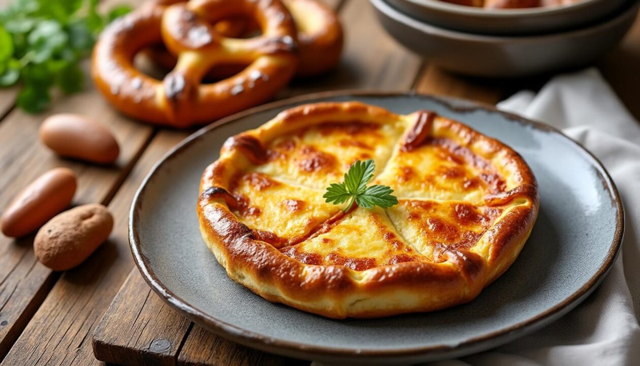 découvrez les délices réconfortants de la cuisine alsacienne avec nos recettes authentiques de bretzels croustillants et de käseküeche fondante.