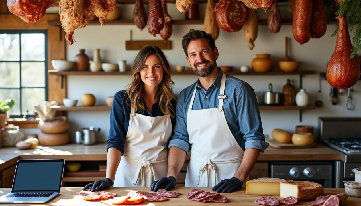 découvrez les époux goudy, maîtres artisans passionnés de la charcuterie traditionnelle, qui allient savoir-faire artisanal et innovation au cœur de la silicon valley.